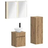 Bathroom Furniture Set 4 pcs Artisan Oak 3407478