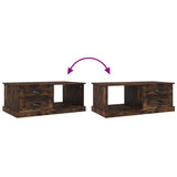 Coffee Table Smoked Oak 90x50x35 cm Engineered Wood 816245
