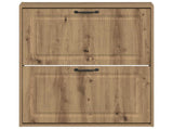 Wall-Mounted Shoe Cabinet UTRECHT 71 x 17 x 86 cm Artisan Oak 897744
