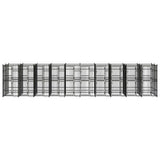 Outdoor Dog Kennel Steel 18.43 m 3097945