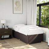 Bed Frame without Mattress Dark Brown 100x200 cm Fabric 3284711