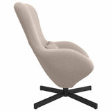 Egg Chair Light Grey 63 x 73 x 90 cm Fabric 42002768