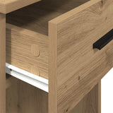 Computer Tower Stand with Drawer Artisan Oak 35x45x77 cm 858748