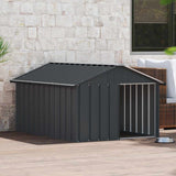 Dog House Anthracite 116.5x153x81.5 cm Galvanised Steel 171541