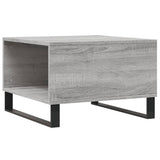 Coffee Table Grey Sonoma 55x55x36.5 cm Engineered Wood 830770