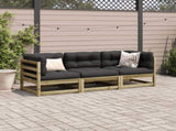 3 Piece Garden Sofa Set Impregnated Wood Pine 3299267