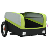 Bike Trailer Black and Green 30 kg Iron 94039