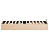 Ottoman Bed Frame Natural 75 x 190 cm Solid Pine Wood 3418723