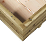 Garden Planter 110x110x26.5 cm Impregnated Wood Pine 847327