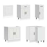 11 Piece Kitchen Cabinet Set Kalmar White Engineered Wood 3314881