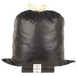 Bin Bags with Drawstrings 150 pcs Black 240 L 155345