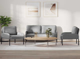 Sofa Sets 3 pcs Light Grey 115 x 56 x 80 cm Plywood 3406208