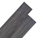 Non Self-adhesive PVC Flooring Planks 5.26 m 2 mm Black and White 245167