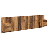 Headboard with Cabinet 3 pcs Old Wood Engineered Wood 3415713