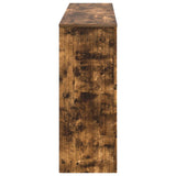 Console Table Smoked Oak 155 x 29 x 74 cm Engineered Wood 899891