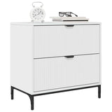 Bedside Table with Drawer High gloss white 63.5 x 36 x 61 cm 883468