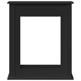 Fireplace Surround Black 75x20x87.5 cm Engineered Wood 854581