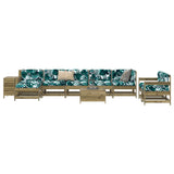 ZNTS 10 Piece Garden Sofa Set Impregnated Wood Pine 3250639