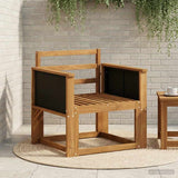 Outdoor Middle Sofa Solid Acacia Wood Natural 3438818
