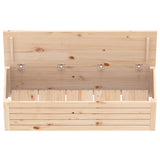 Storage Box 109x36.5x33 cm Solid Wood Pine 823624