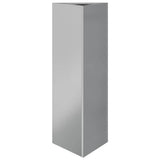 Garden Planter Triangular 30x26x75 cm Galvanized Steel 851153