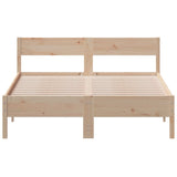 Bed Frame without Mattress 150x200 cm King Size Solid Wood Pine 842746