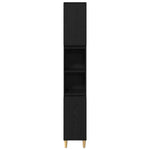 Bathroom Furniture Set with Storage 3 pcs Black 60 x 30 x 60 cm 3332584