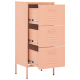 Storage Cabinet Pink Steel Standard Adjustable Feet 336184