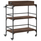 Kitchen Trolley Brown Oak 81,5x41x92,5 cm Engineered Wood 842345