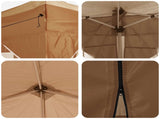 Pop-up Party Tent 575 x 288 x 245 cm Beige Oxford Fabric 42019903