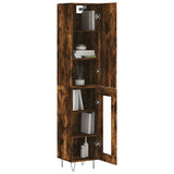 Highboard Smoked Oak 34.5x34x180 cm Engineered Wood 3199078
