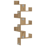 Wall Corner Shelf Artisian Oak 45x45x147 cm Engineered Wood 852644