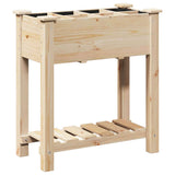 Garden Planter Beige 71 x 37 x 76.5 cm Solid fir wood 42006579