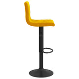 Bar Stools 2 pcs Mustard Yellow Velvet 333738