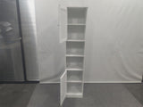 163cm Bathroom tall cabinet with adjustable drawer shelves, louvered door floor-standing storage W6296P540656