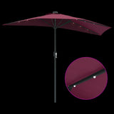 Garden Parasol Bordeaux Red 294 x 150 x 223 cm 42003263
