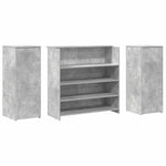 Reception Desk Concrete Grey 180x50x103.5 cm Engineered Wood 3324172