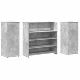 Reception Desk Concrete Grey 180x50x103.5 cm Engineered Wood 3324172