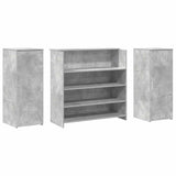 Reception Desk Concrete Grey 180x50x103.5 cm Engineered Wood 3324172