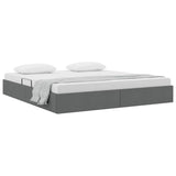 Storage Bed with Headboard Dark Grey 180 x 200 cm Fabric 3370050