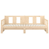 Pull-out Day Bed without Mattress Solid Wood Pine 2x cm 820292