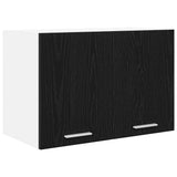 Hanging Cabinet with Door Black Oak and White 60 x 31 x 40 cm 884164