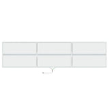 TV Wall Cabinet with LED White 180x31x45 cm 3307933