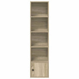Bookcase Sonoma Oak 31x24x127 cm Engineered Wood 860348