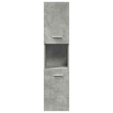 3 Piece Bathroom Furniture Set Concrete Grey Engineered Wood 3324869