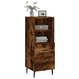 Sideboard Smoked Oak 34.5x34x90 cm Engineered Wood 828689
