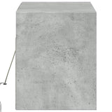 TV Wall Cabinet with LED Lights Concrete Grey 100x31x35 cm 852365