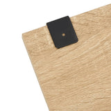 7 Piece Bathroom Furniture Set Oak Engineered Wood 242562