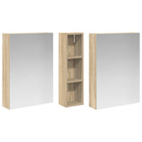 Bathroom Cabinet Set 3 pcs 120 x 14.5 x 70 cm Engineered wood 3403746