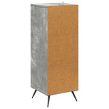 Drawer Cabinet Concrete Grey 33 x 34.5 x 90 cm Engineered Wood 895538